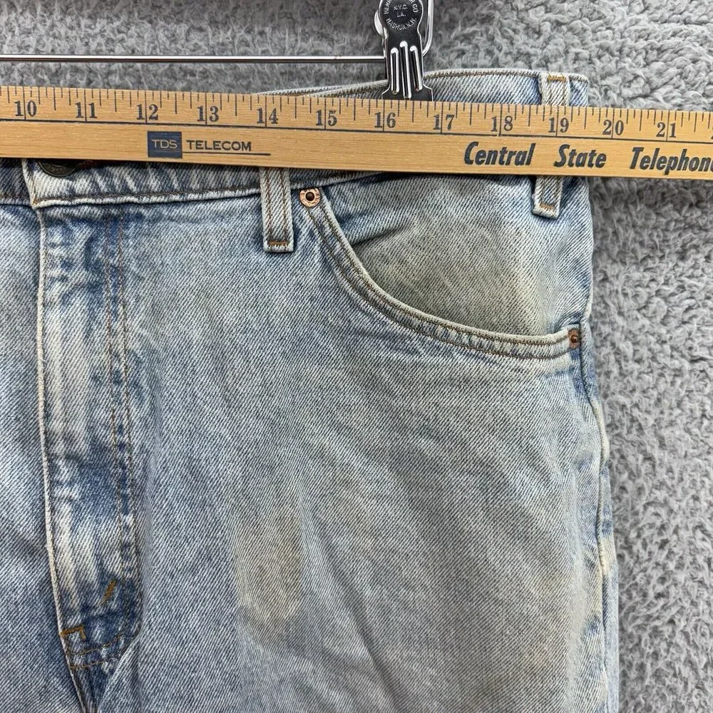 Vintage Levis Jeans 550 Relaxed Fit 40x32 Light Wash 100% Cotton Work Pants READ